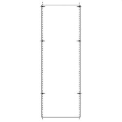 ABN PVC-Montageplatte SY47434M f.SL162 800x276mm SY47434M