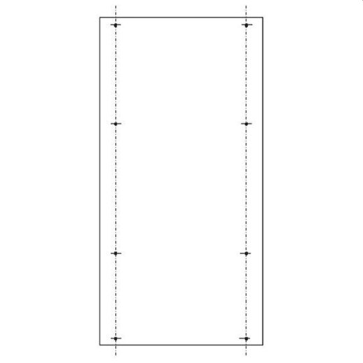 ABN PVC-Montageplatte SY47436M f.SL205 1000x500mm SY47436M