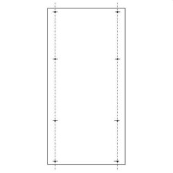 ABN PVC-Montageplatte SY47436M f.SL205 1000x500mm SY47436M