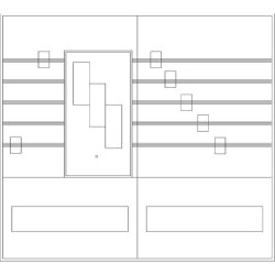ABN Sammelschienenfeld PAR264N 2-f.1xNH00 3-p. PAR264N