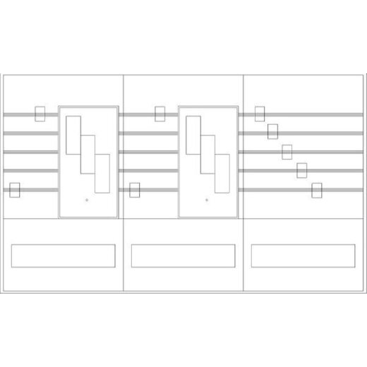 ABN Sammelschienenfeld PAR364N 3-f.2xNH00 3-p. PAR364N