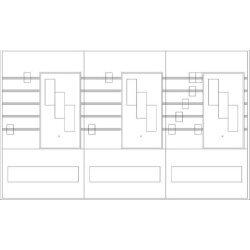 ABN Sammelschienenfeld PAR363N 3-f.3xNH00 3-p. PAR363N