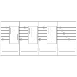 ABN Sammelschienenfeld PAR464N 4-f.3xNH00 3-p. PAR464N