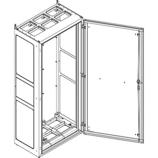 ABN Standgehäuse NS312PB BxHxT:840x1890x500mm-offen Br.3 NS312PB