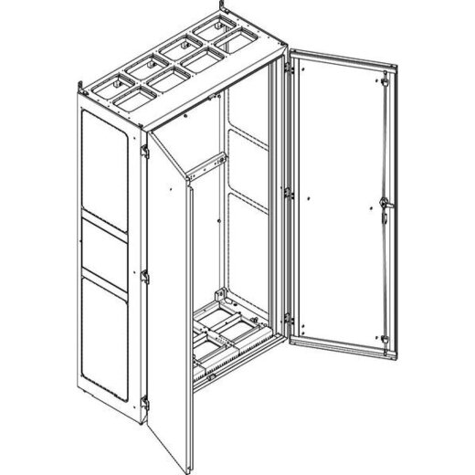 ABN Standgehäuse NS412PB BxHxT:1090x1890x500mm-offen Br.4 NS412PB