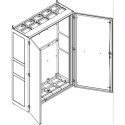 ABN Standgehäuse NS512PB BxHxT:1340x1890x500mm-offen...
