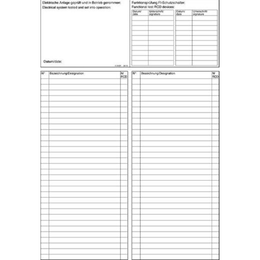 ABN Beschriftungsblatt SKBPN10  DIN A4(PK=10Stk.) SKBPN10