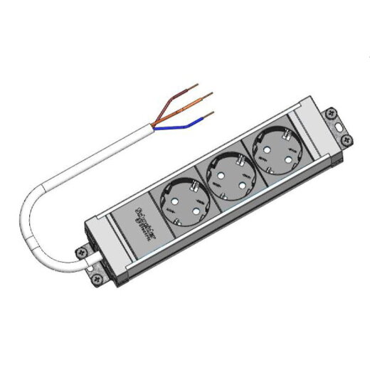 ABN Steckdose SCHUKO EURO 3-fach 45° Media XSD3D