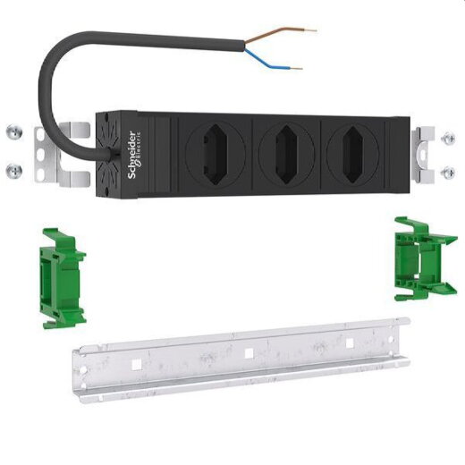 ABN Steckdose SCHUKO EURO 3-f.drehbar Media ABNPE303P02