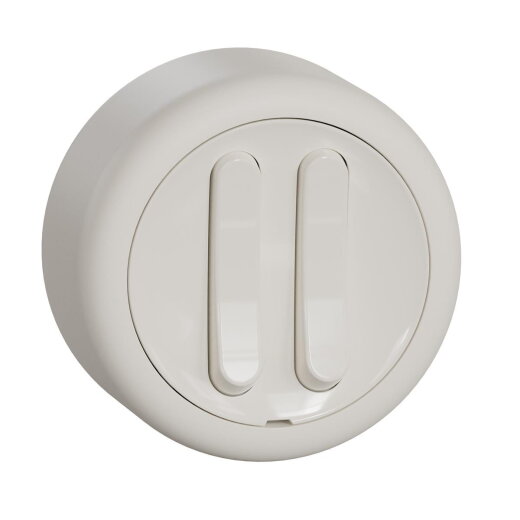 ELSO Doppelwechselschalter RENOVA weiß 16A