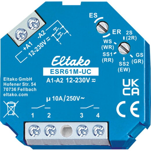 Eltako Stromstossschaltrelais ESR61M-UC 8..230V UC