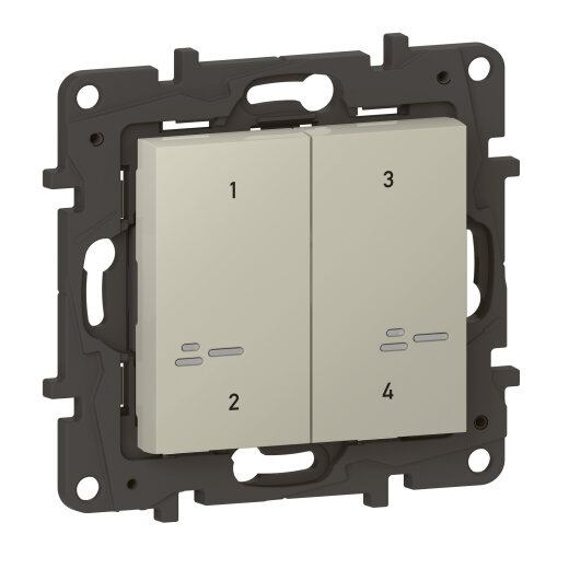 Legrand Szenentaster 863904 Niloe Step Netatmo 4-f.sd