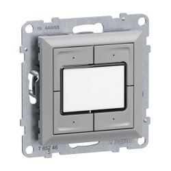 Legrand Elektroniktaster SEANO 4-f.0-24 V alu