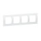 Legrand Rahmen SEANO Natura 4-f.White Glass