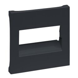 Legrand Abdeckung SEANO RJ45 f.1-u.2-f.Datendosen anthr