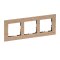 Legrand Rahmen SEANO Natura 3-f.Eiche hellbraun