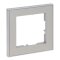 Legrand Rahmen SEANO+1-f.m.Brushed Steel