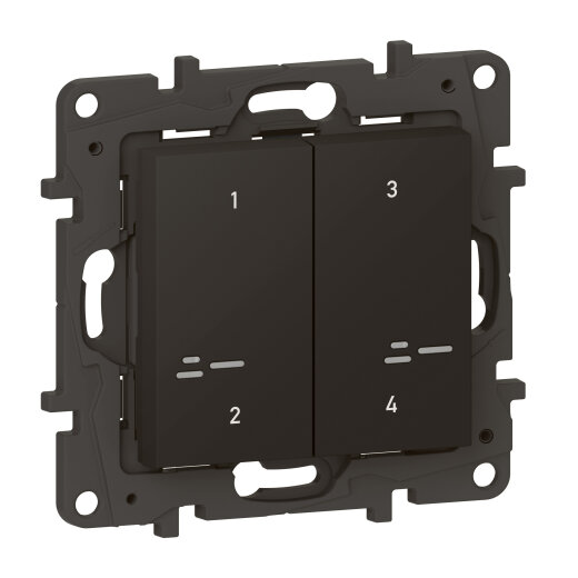 Legrand Szenentaster 863804 Niloe Step Netatmo 4-f.sw