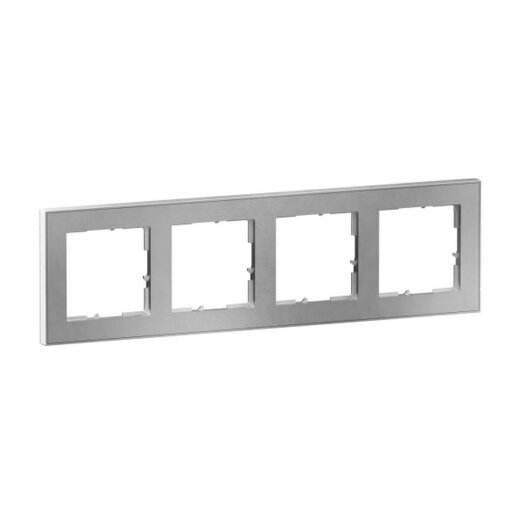 Legrand Rahmen SEANO+4-f.m.Brushed Steel
