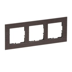 Legrand Rahmen SEANO Natura 3-f.Eiche dunkelbraun