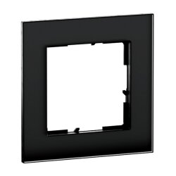 Legrand Rahmen SEANO Natura 1-f.Black Smoked Glass