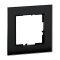 Legrand Rahmen SEANO Natura 1-f.Black Smoked Glass