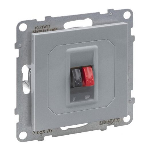 Legrand Lautsprecheranschluss SEANO 1-f.m.Federklemmen rt/sw 1-f.AL