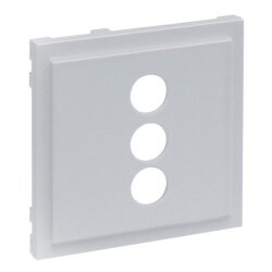 Legrand Abdeckung SEANO f.3-f.RCA Cinch-Anschlussdose alu