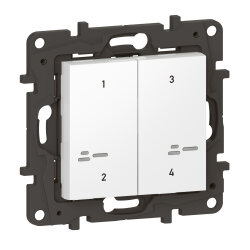 Legrand Szenentaster 863604 Niloe Step Netatmo 4-f.ultraws