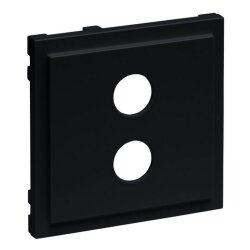 Legrand Abdeckung SEANO Lautsprecher 1-f.m.4mm-Buchse sw