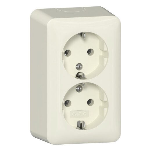 Gira Steckdose SCHUKO 478013 2f AP RW