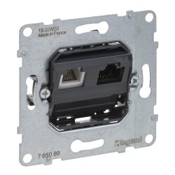 Legrand Einsatz SEANO Datendose RJ11+RJ45 Kat.6 UTP