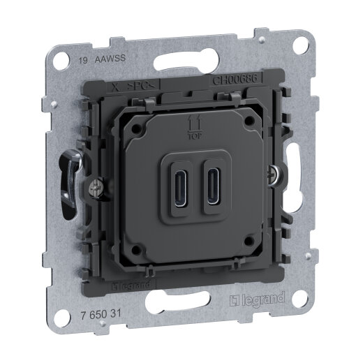 Legrand Einsatz SEANO 2-f.USB-LadeSDO Typ C+C 30 W