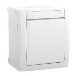 HHG Pacific  Wechselschalter FR-Aufputz weiß