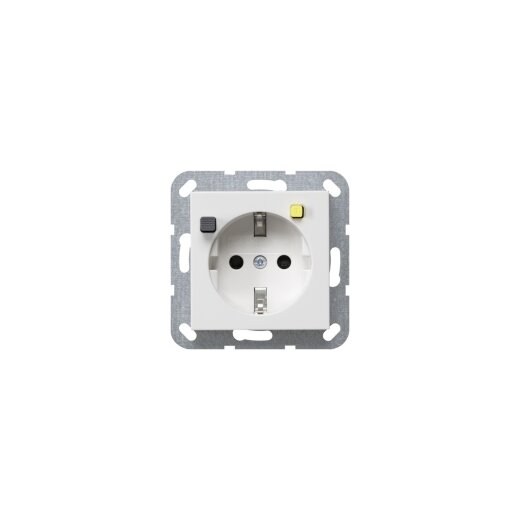 GIRA FI-Schutzsteckdose 267727 30mA erh. Berührungss. reinweiss