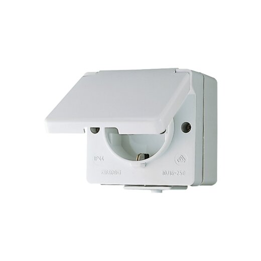 Jung Steckdose SCHUKO 621W-1 mit Klappdeckel