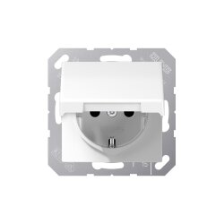 Jung Steckdose SCHUKO SPAS1520XKIKLWW m.KI m.Klappd.