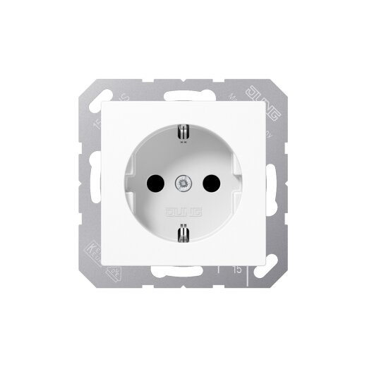 Jung Steckdose SCHUKO SPA1520NXWW o.Kralle o.Tragringerd.