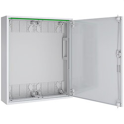 ABN Feldverteiler AP T:160mm Leer 96 TE 2x4-rg.m.Vollt....