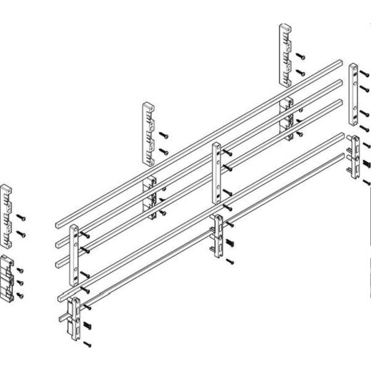 ABN Sammelschienenmodul tief 60mm mit CU 12x10mm 5polig 70mm MTSC43735