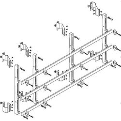 ABN Sammelschienenmodul tief 185mm mit CU 30x10mm 3polig...