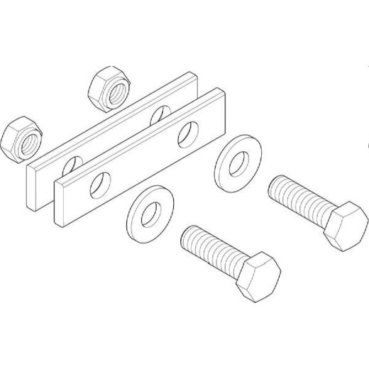 ABN Sammelschienenschrank-Verbindersatz 1polig 500A 20x10mm NE/NP XSV1213