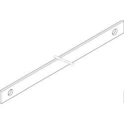 ABN CU-Schiene 4FB 30x5x1087mm waagrecht beidseitig XCUW534B