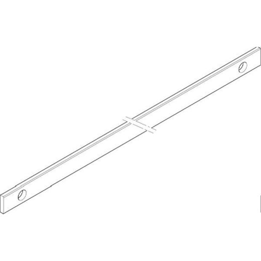ABN CU-Schiene 5FB 20x5x1337mm waagrecht beidseitig XCUW525B