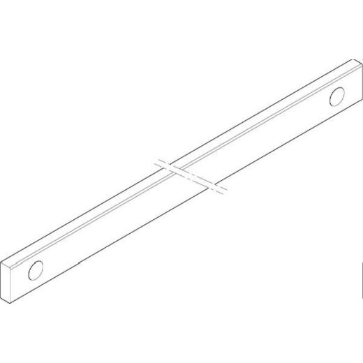ABN CU-Schiene 5FB 30x10x1337mm waagrecht beidseitig XCUW135B
