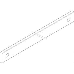 ABN CU-Schiene 5FB 40x10x1337mm waagrecht beidseitig...