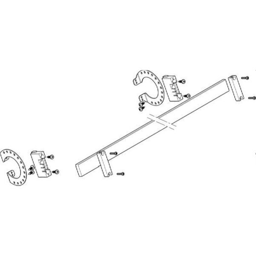 ABN Sammelschienenmodul N/PE mit CU 30x10mm 1polig 27° MXSC31361
