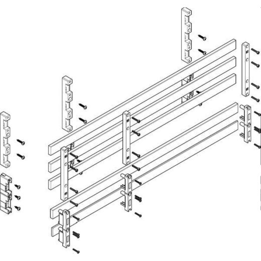 ABN Sammelschienenmodul tief 60mm mit CU 30x10mm 5polig 70mm MTSC33765