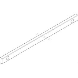 ABN CU-Schiene 3FB 20x10x837mm waagrecht beidseitig XCUW123B