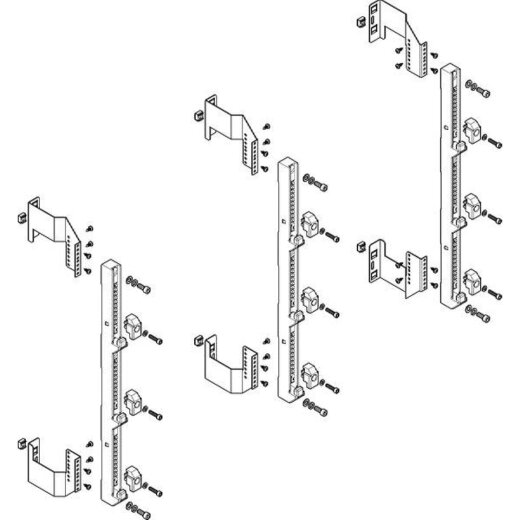 ABN Sammelschienenmodul flach 185mm für CU 30x10mm 3polig 150mm MFS45903